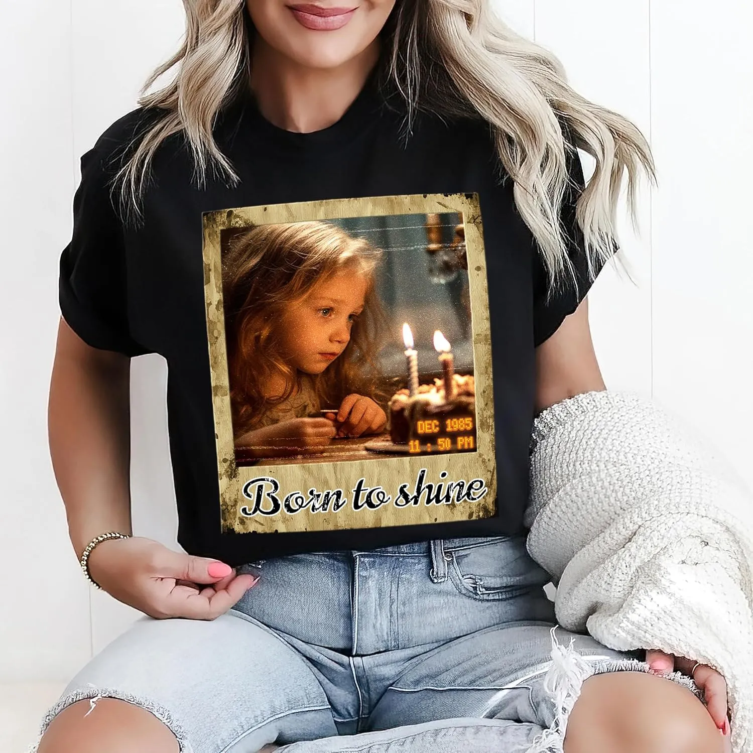 Tehg & Tuhg Custom Your Photo T Shirts Bootleg Tee Rap for Girlfriend Boyfriend, Custom Face Shirt Gifts for Him Her Birthday