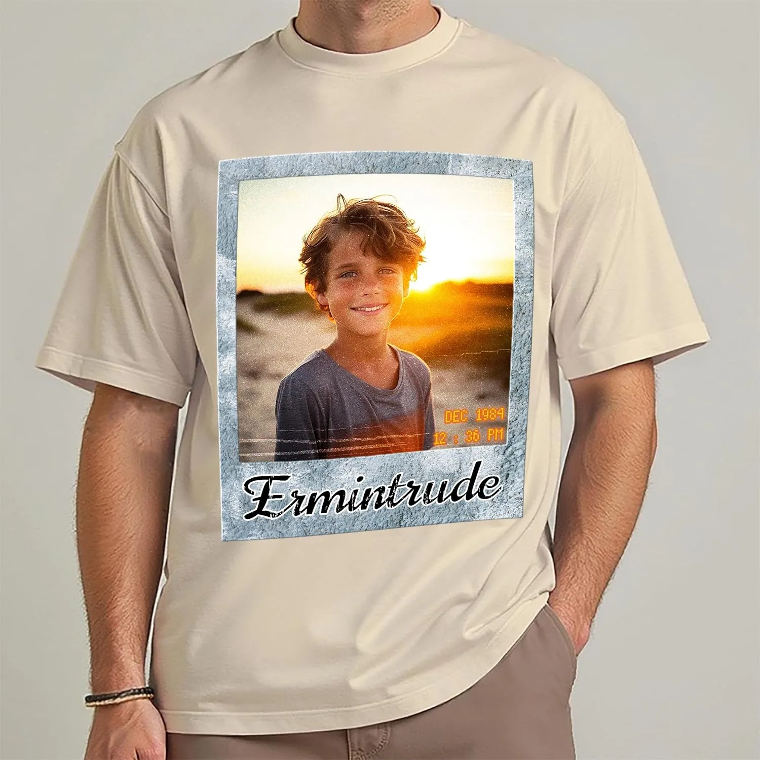 Tehg & Tuhg Custom Your Photo T Shirts Bootleg Tee Rap for Girlfriend Boyfriend, Custom Face Shirt Gifts for Him Her Birthday