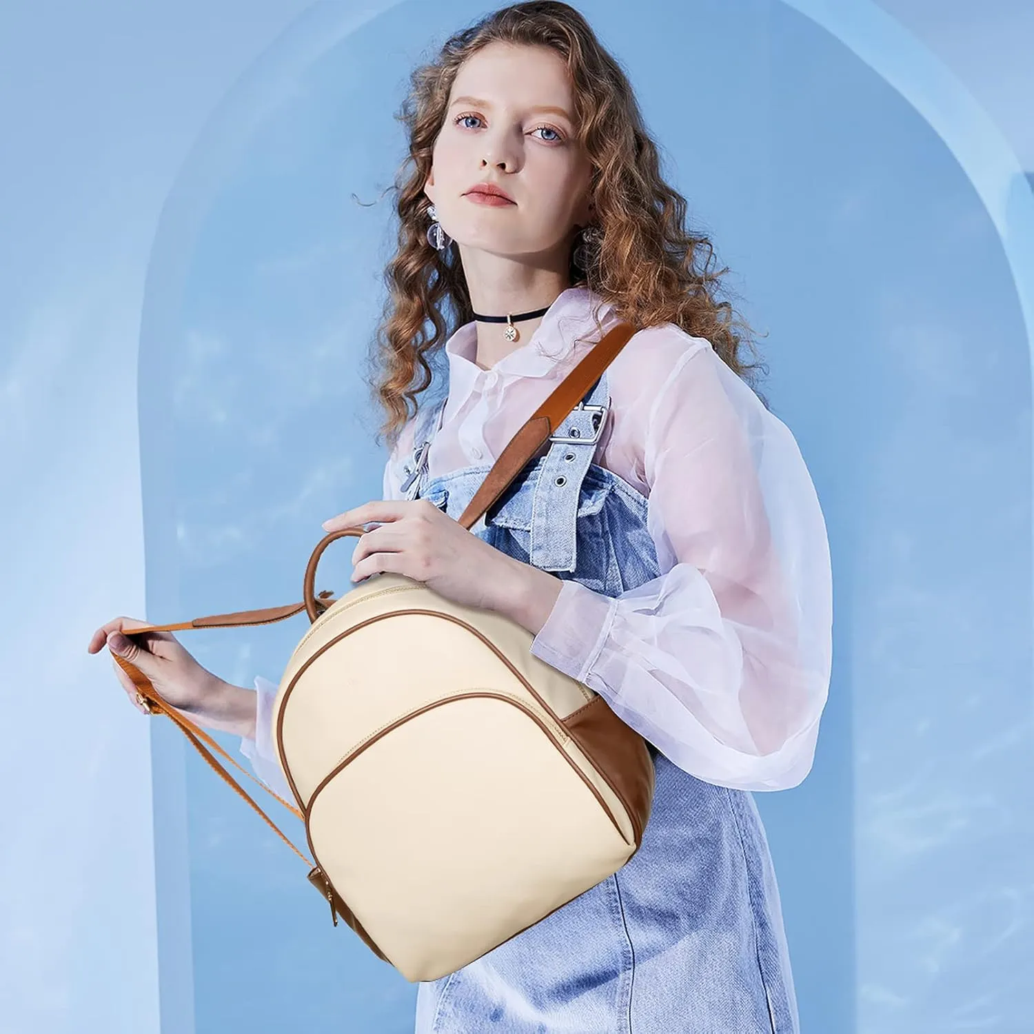 Telena Small Backpack Purse for Women Girls Cute Mini Leather Backpack Travel Shoulder Bags