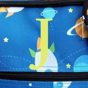 The Lakeside Collection Kids' Monogrammed Space-Themed Luggage 3 Pc. Set - J
