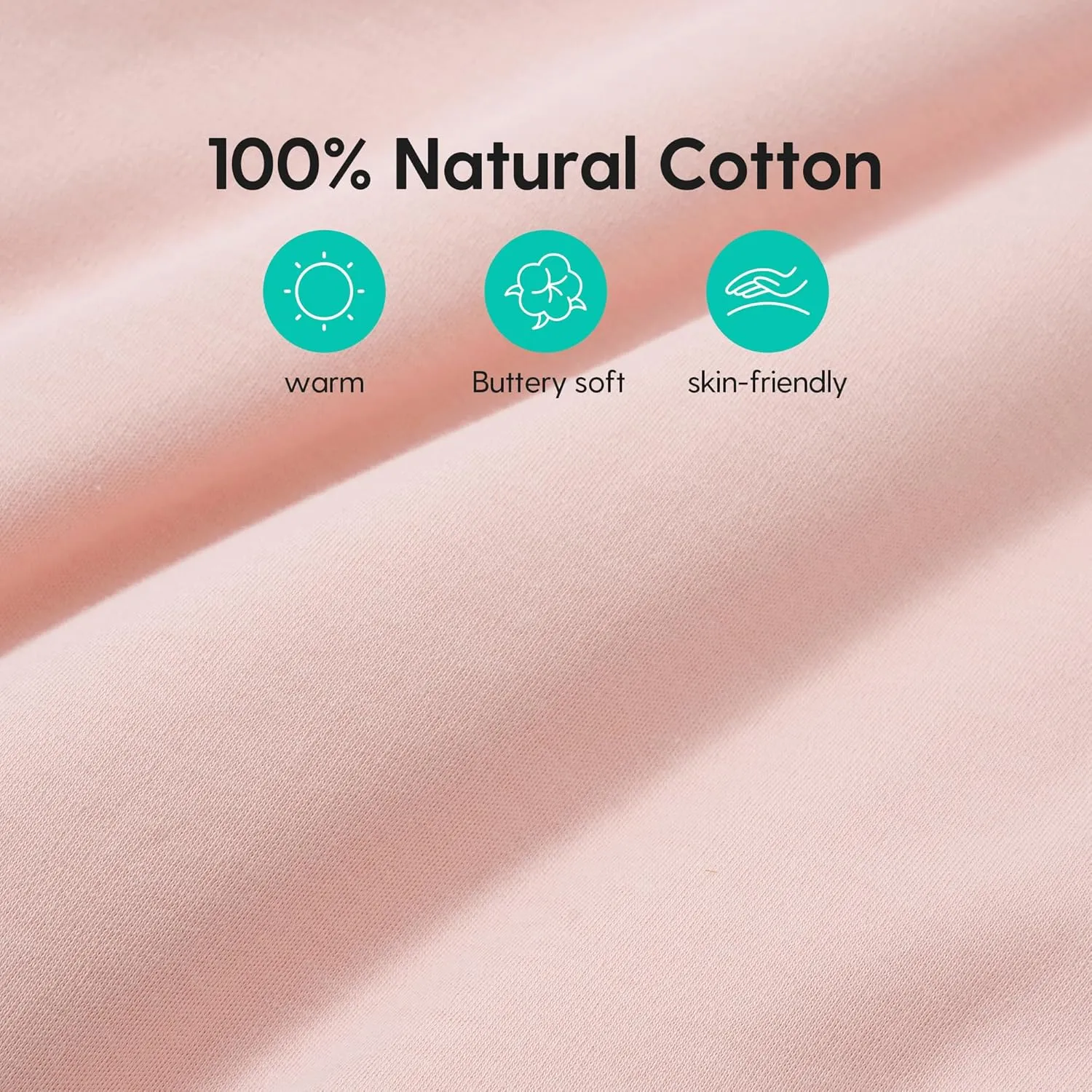 Thermostatic Sleep Sack 18-24 Months, TOG 2.5 Infant Wearable Blanket for Winter, 100% Cotton Baby Sleeping Bags with Detachable Sleeves, Extra Large Size, Pink