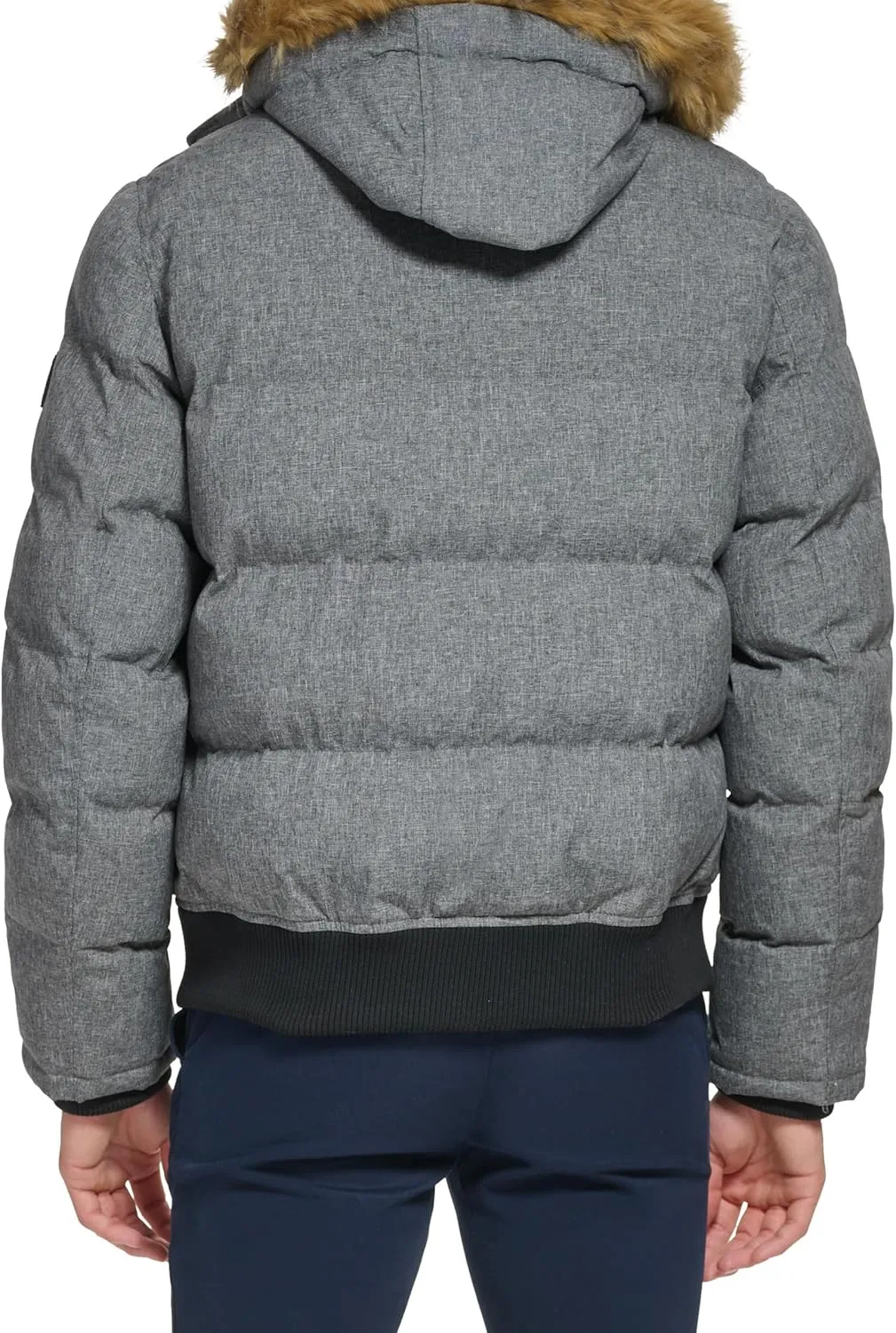 Tommy Hilfiger Men's Arctic Cloth Quilted Snorkel Bomber Jacket (Standard and Big & Tall)