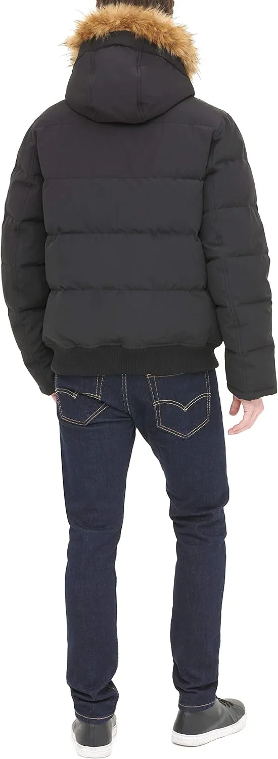 Tommy Hilfiger Men's Arctic Cloth Quilted Snorkel Bomber Jacket (Standard and Big & Tall)