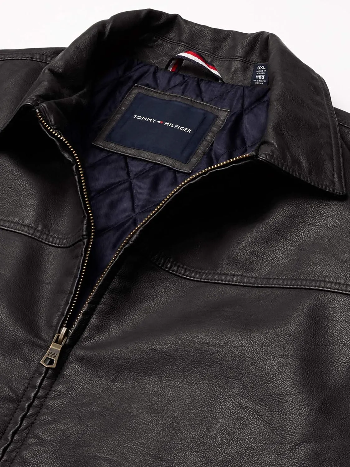 Tommy Hilfiger Men's Classic Faux Leather Jacket