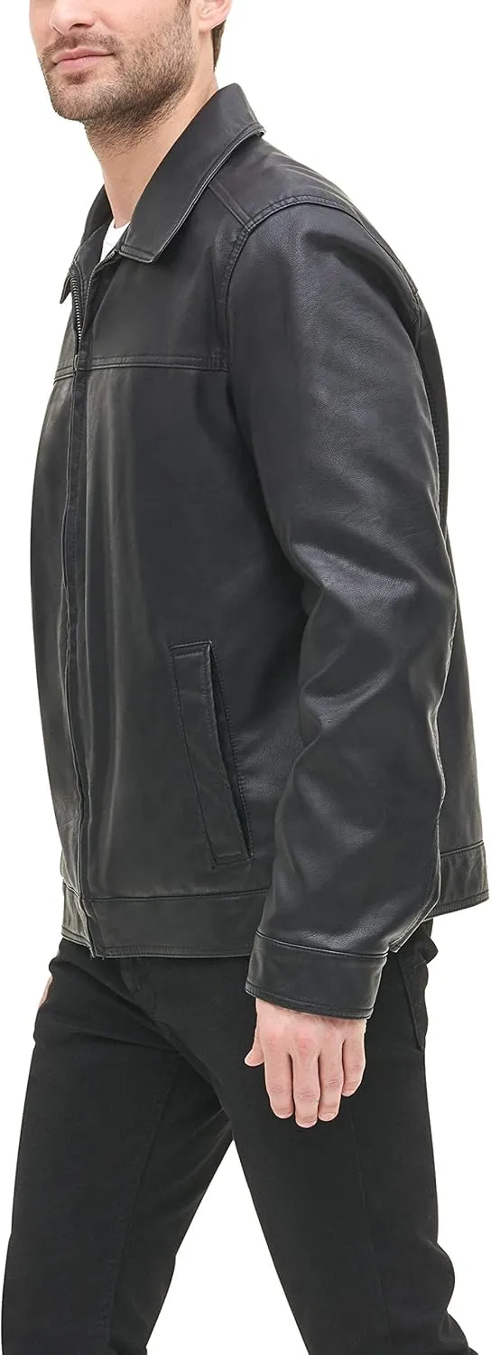 Tommy Hilfiger Men's Classic Faux Leather Jacket