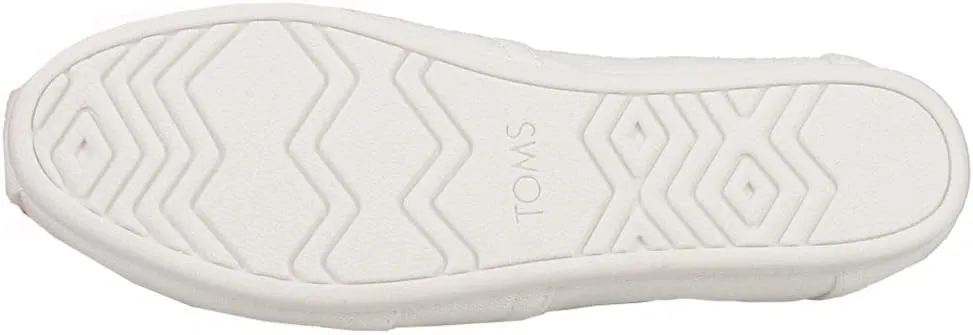 TOMS womens Alpargata Recycled Cotton Canvas