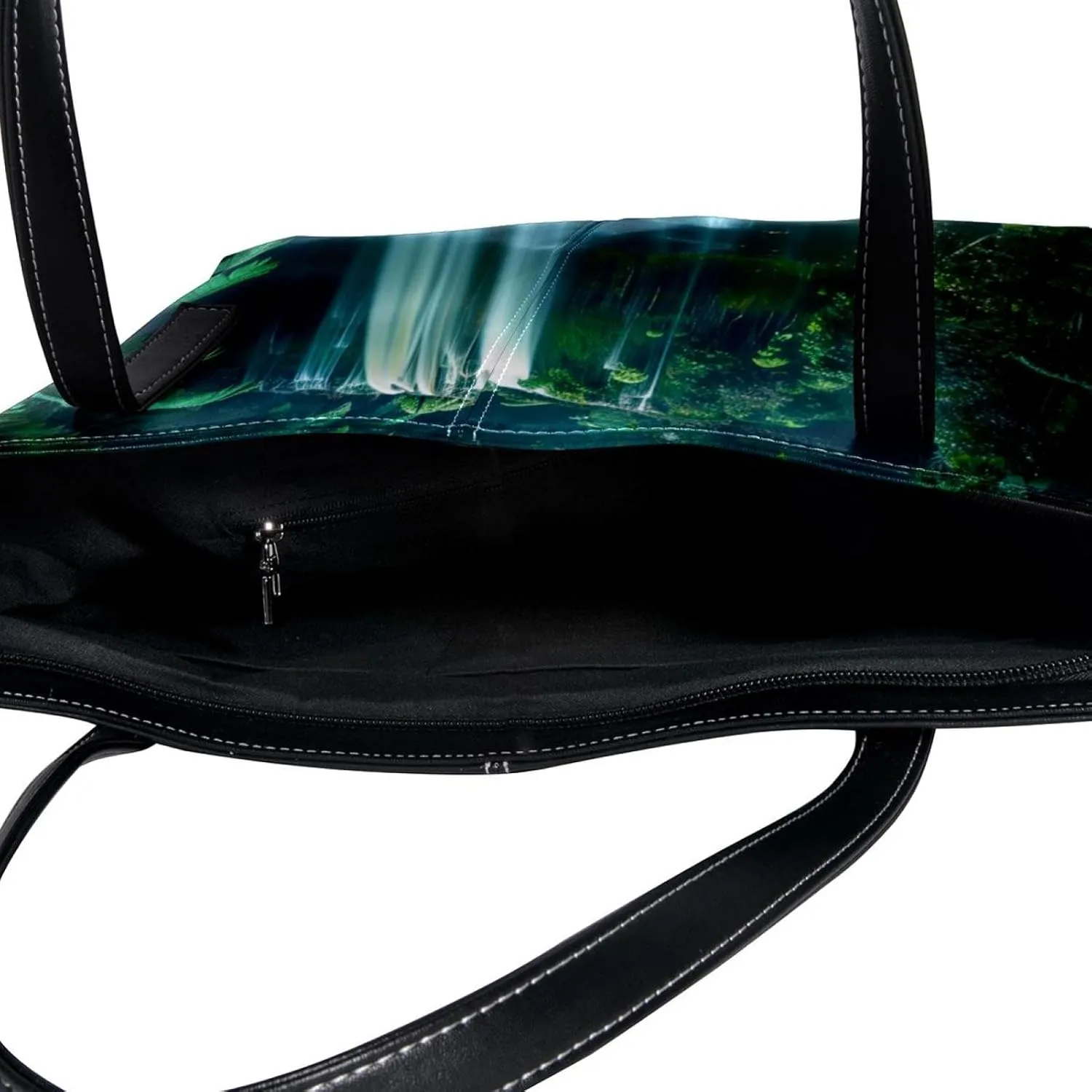 Tote Bag, Large Tote Bag, Women's Tote Handbags, Rainforest Waterfall Landscape, Tote Bags Women