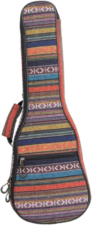 Totority Convenient Ukulele Bag with Zipper Closure Lightweight Pouch for Travel Home Use Protective Ukulele Backpack with Soft Lining Instrument Storage
