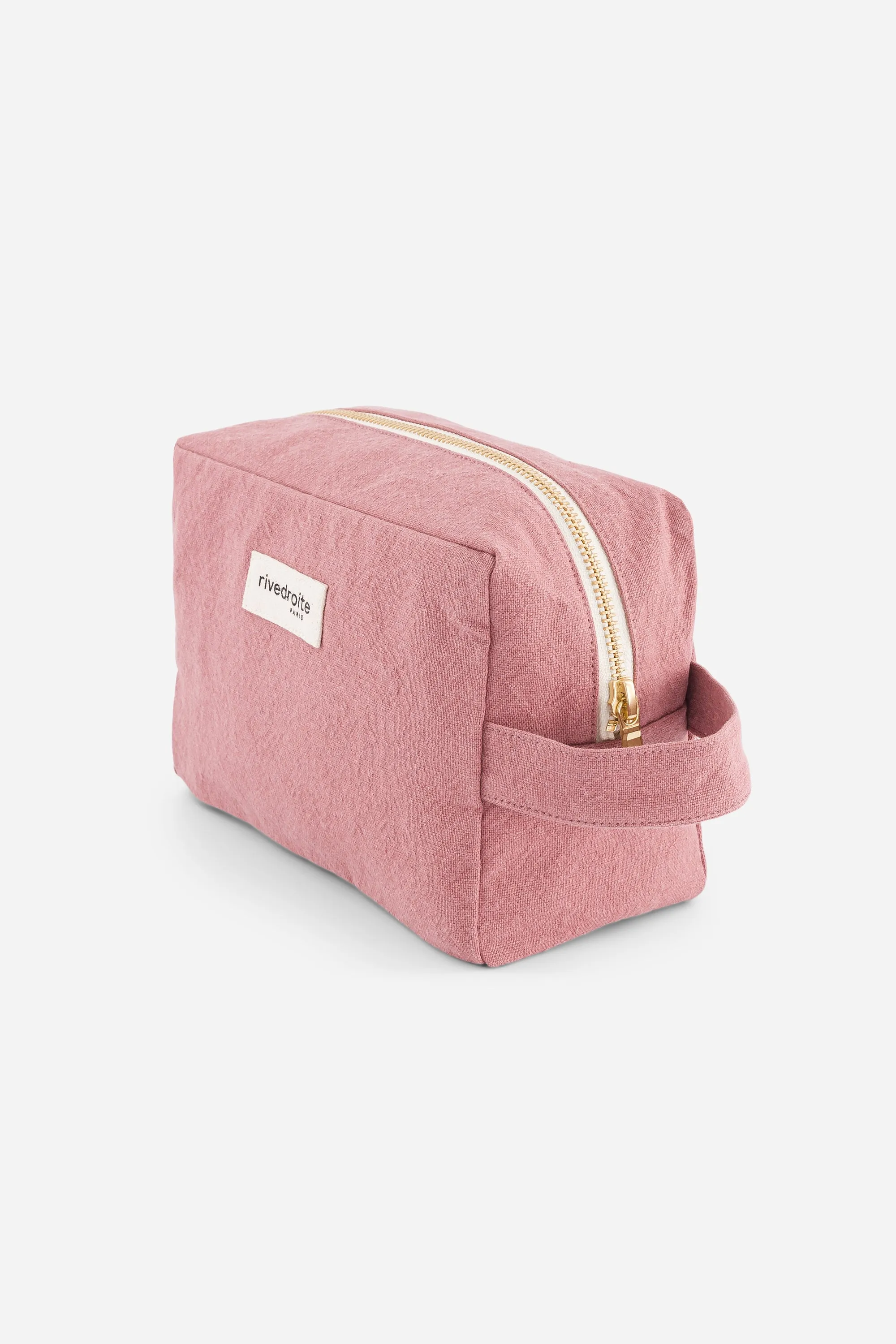 Tournelles the XL pouch - Recycled cotton Bois de Rose
