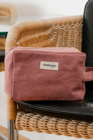 Tournelles the XL pouch - Recycled cotton Bois de Rose