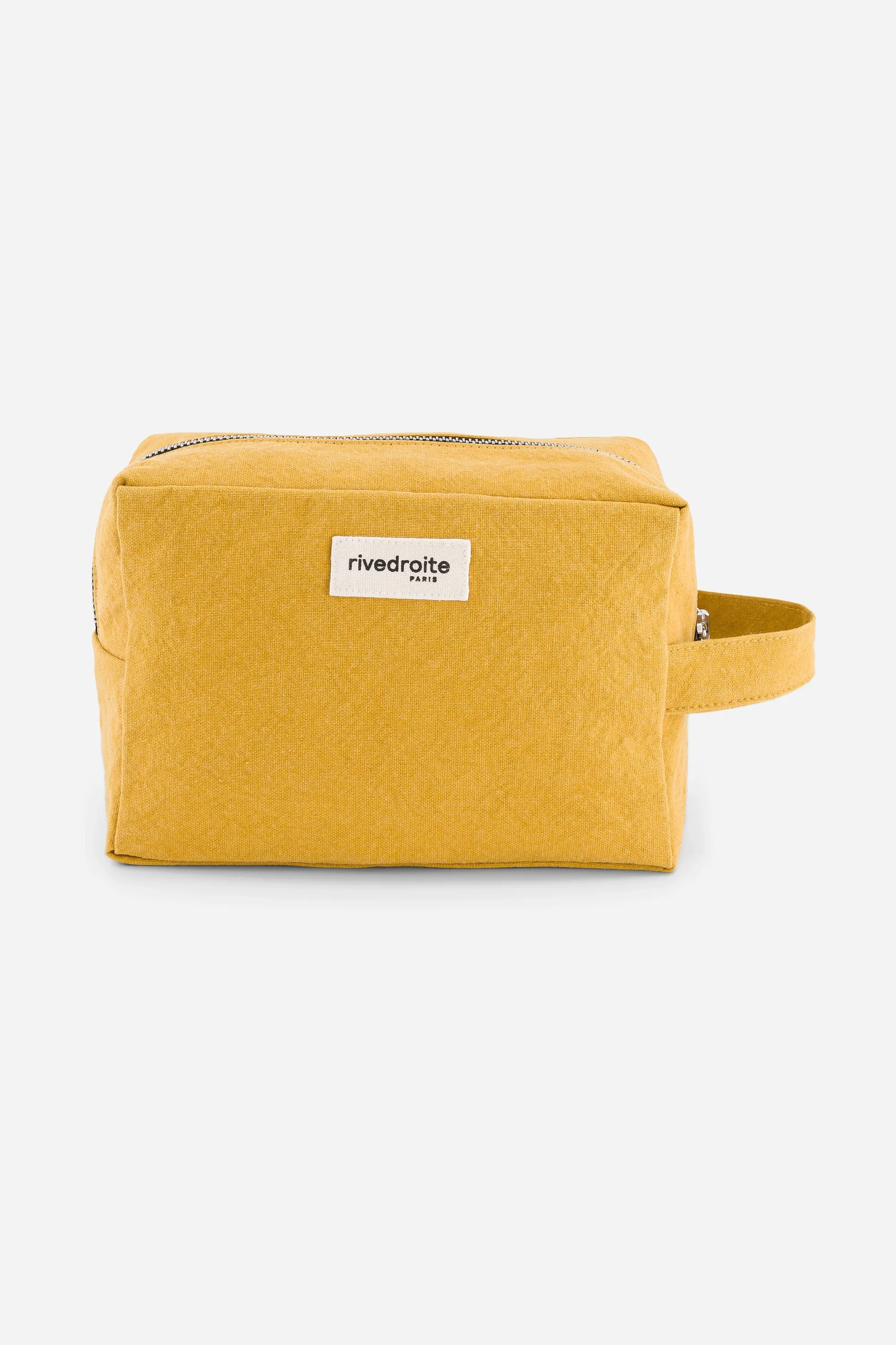 Tournelles the XL pouch - Recycled cotton Mustard