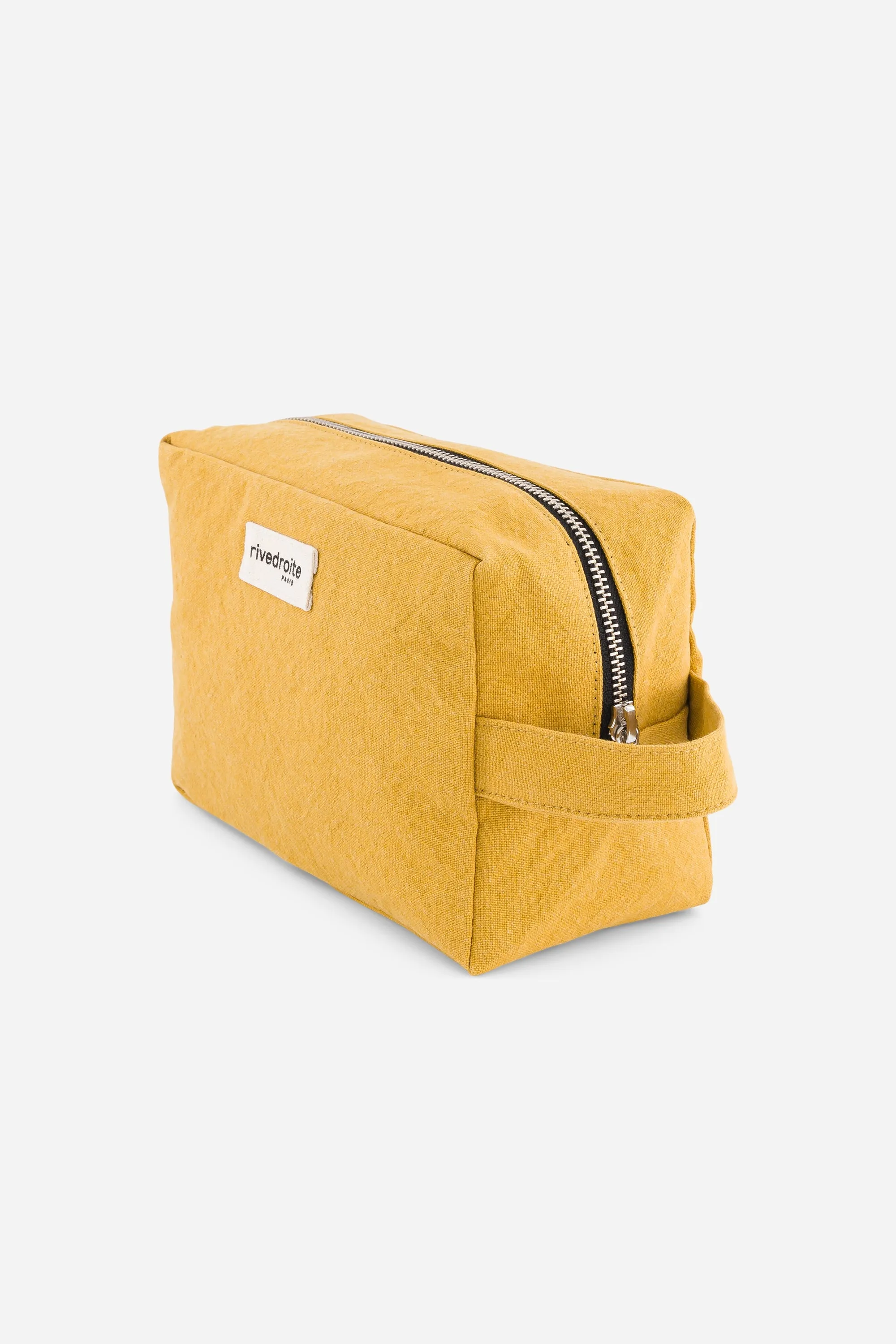 Tournelles the XL pouch - Recycled cotton Mustard