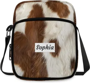 TropicalLife Personalized Crossbody Bag for Women Men Custom Name Messenger Bags