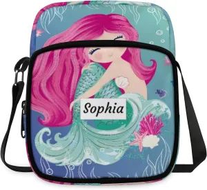 TropicalLife Personalized Crossbody Bag for Women Men Custom Name Messenger Bags