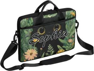 TropicalLife Personalized Laptop Bag 15 Inch Custom Sleeve Case with Handle Shoulder Strap Computer Messenger Bag