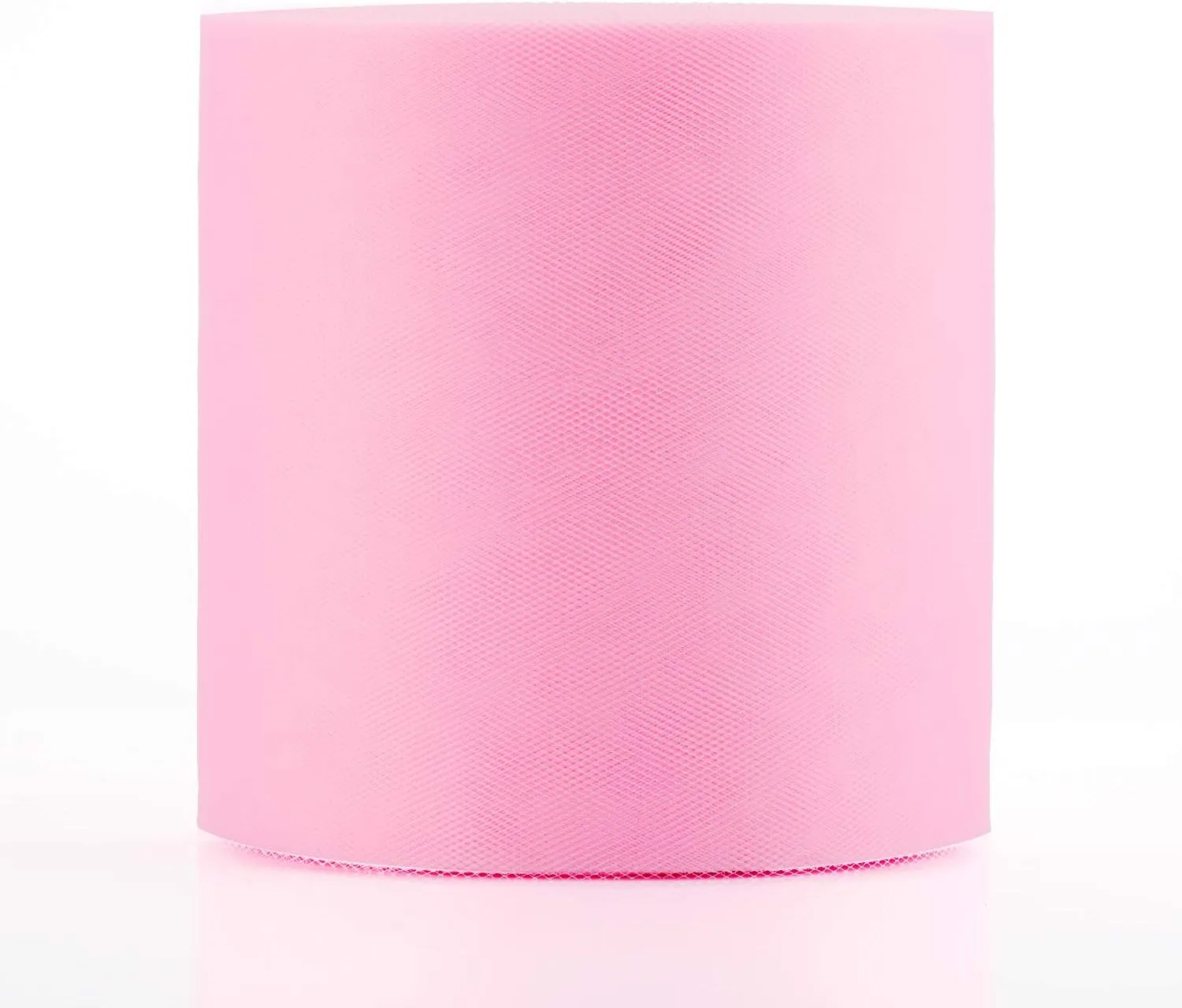 Tulle Fabric Roll, 6” by 200 Yards (600FT) Tulle Organza Fabric Spool for DIY Tutu Skirt Baby Shower Decor Wedding Backdrop Crafts Birthday Party Supplies (Light Pink)