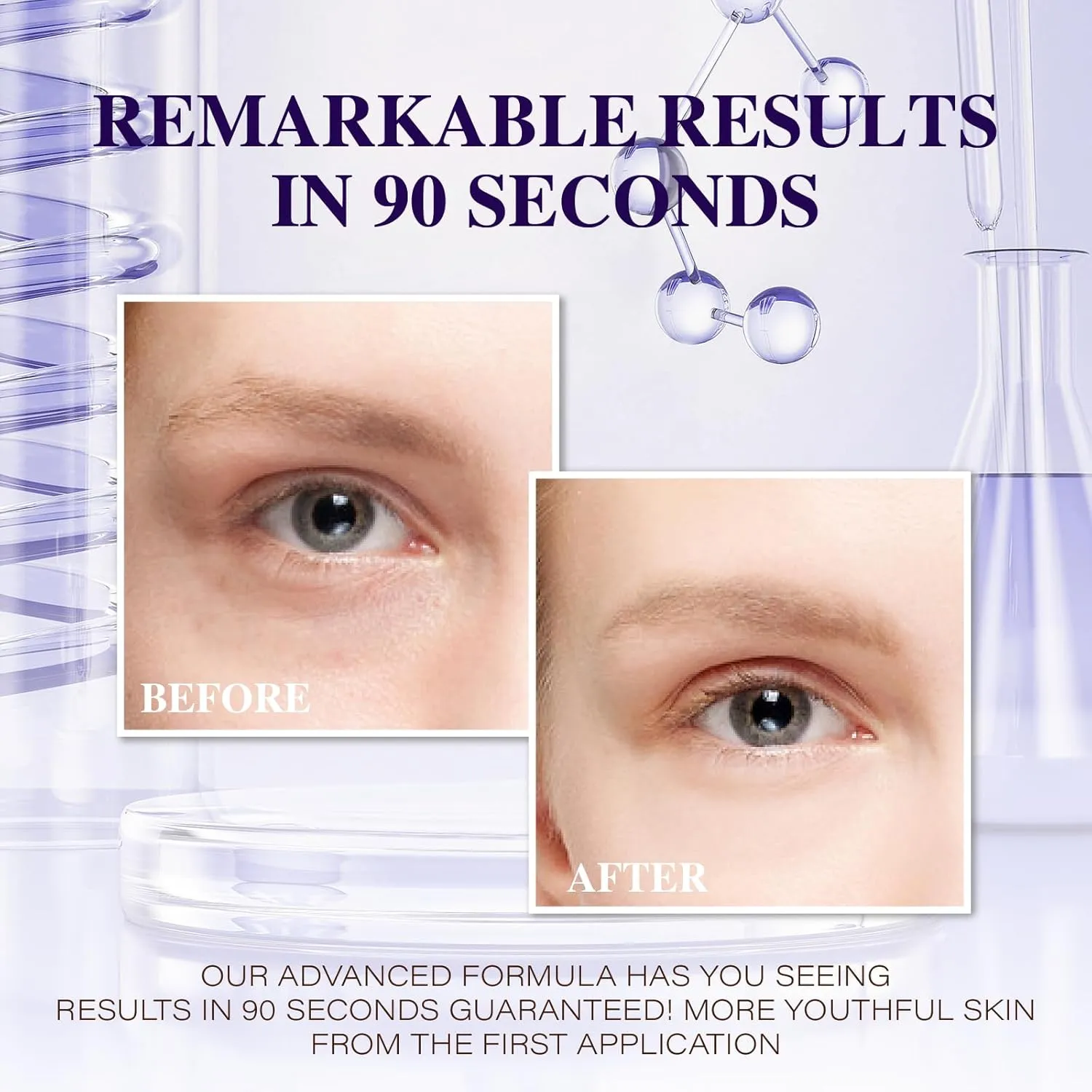 Under Eye Bags and Wrinkles -2.0 Instant Face Lift Cream,Remove Dark Circles, Bags Under Eyes, Fine Lines, Wrinkles and Neck Lines,Firming Delicate Skin 1.01oz