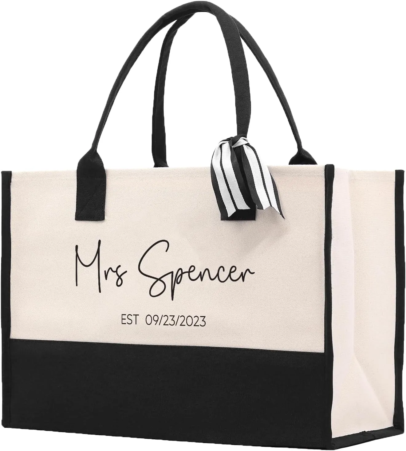 VANESSA ROSELLA Bride Tote, Custom wedding gift, Personalized bridal bag.