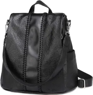 VASCHY Women's Stylish, Black, Taille Unique