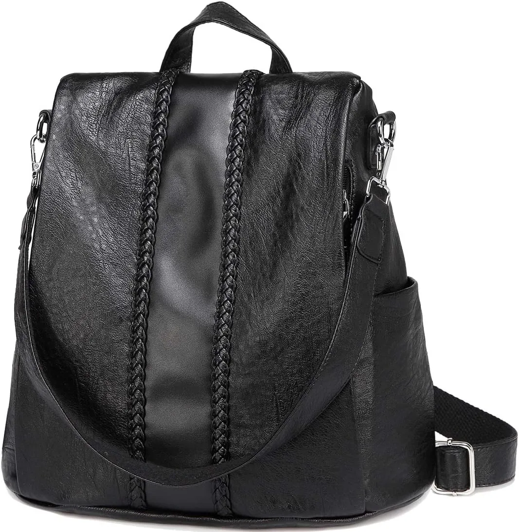 VASCHY Women's Stylish, Black, Taille Unique