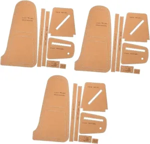 Veemoon 3 Sets DIY Leather Crafting Bag Templates for Men's Chest Bag Production