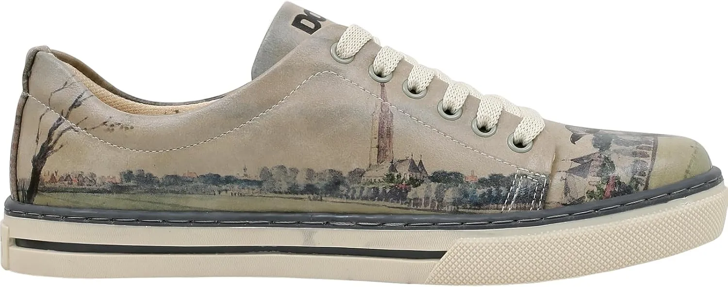 Vegan Leather Sneakers for Women - Handmade and Unique Design Fashion Sneakers for Women