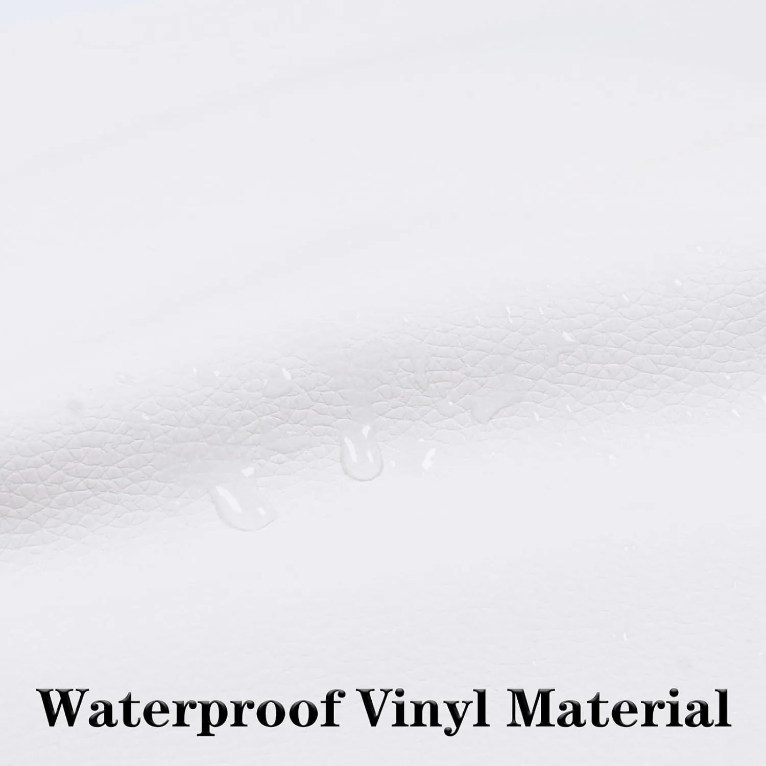 Vinyl Marine Leather Fabric Waterproof Material 55" W×72" L Upholstery Faux Leather Sheets 0.6mm Thick Anti-UV Non-Peeling for Repairing Sofa Car Boat Vinyl Material, White