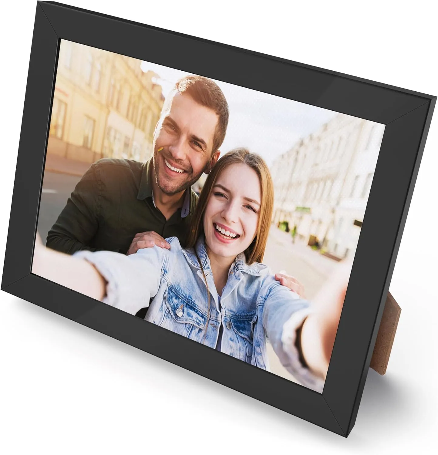 WEGA Custom Canvas Prints with Photos/Pictures,(Framed10x8) Personalized Photos on Canvas Wall Art/Desk Decor for Family for Mom/Men/Women (Made in USA)