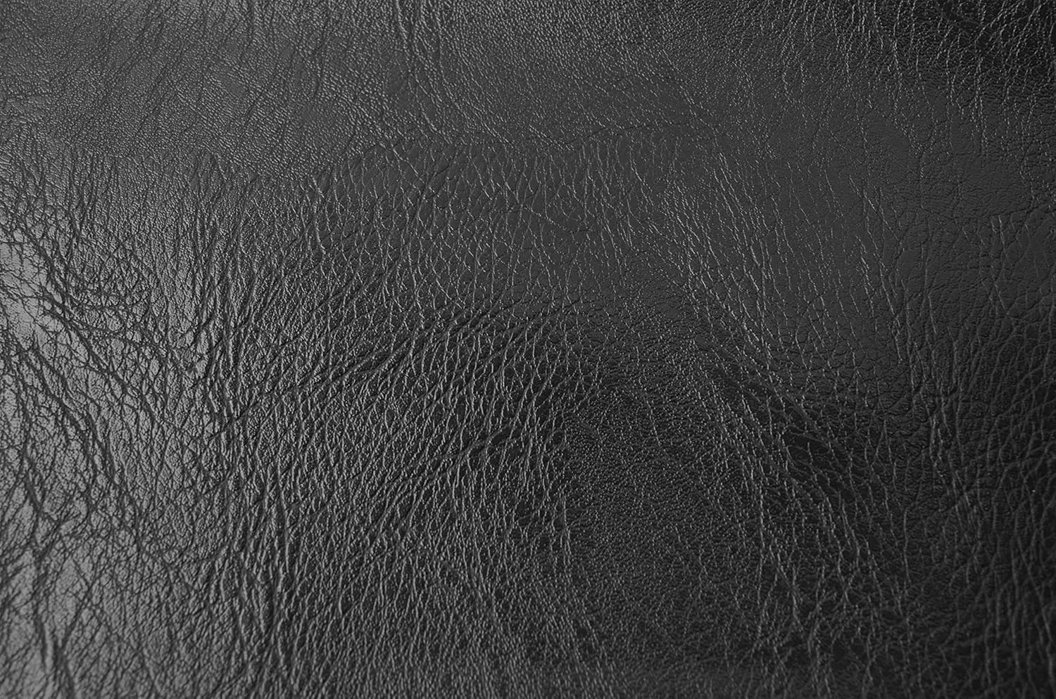 Wento Thick Faux Leather Fabric Soft Skin Grain PU Leather for Furniture Cover Reupholster Sofa Chairs Cushions Vinyl Upholstery (1 Yard, Black)
