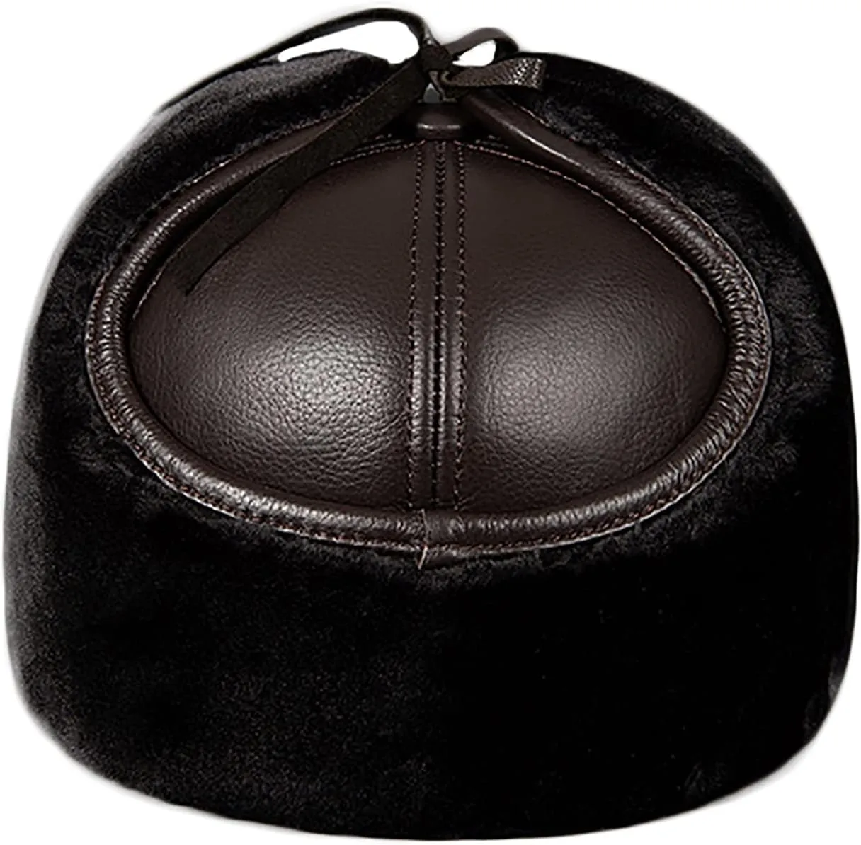 Winter Hats, Hat Unisex Aviator Cap Waterproof Leather Baseball Cap Winter Hat Keep Warm
