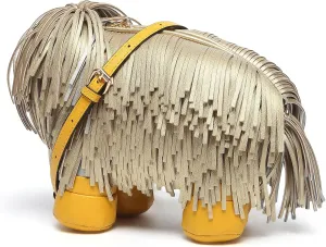Women Dog Shaped Crossbody Shoulder Bag Handbag PU Leather Unique Novelty Dog Shaped Purse