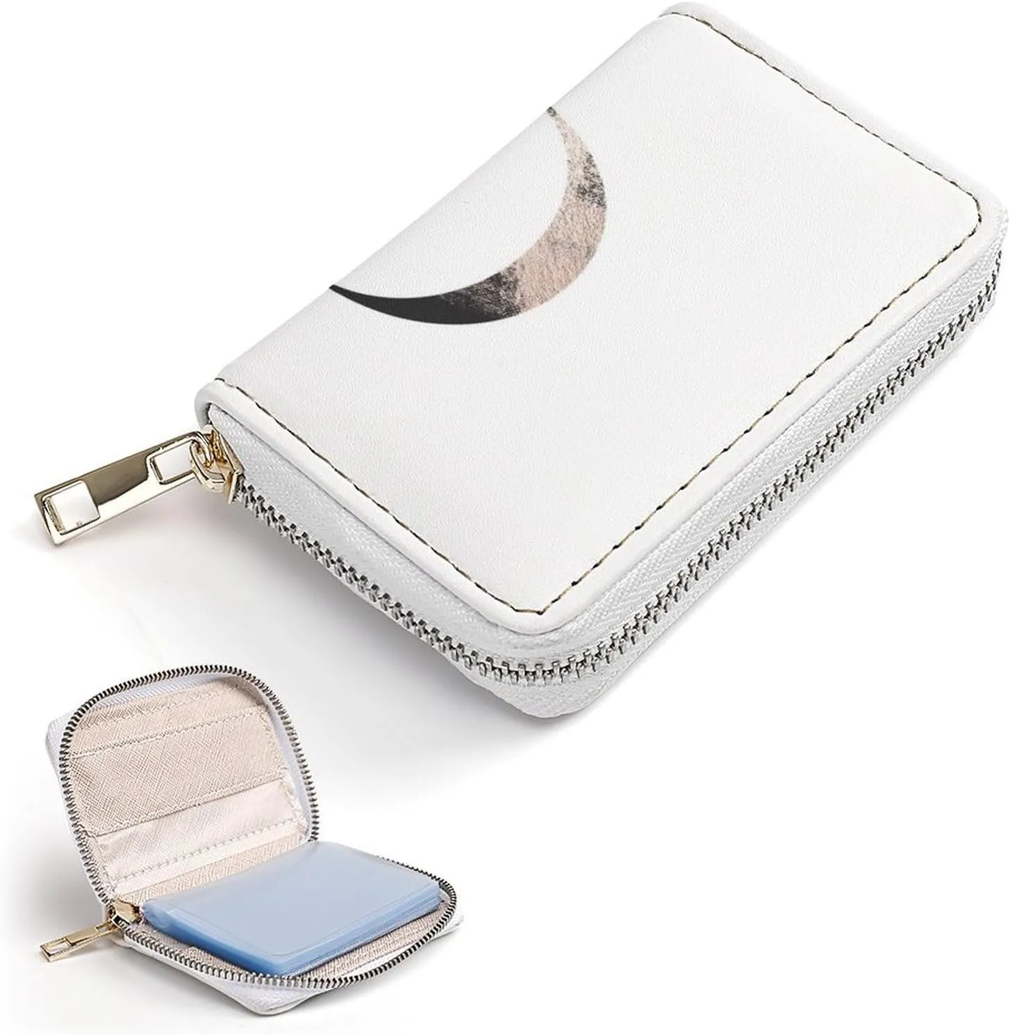 Women Leather wallet, Zipper Clutch Pouch Handbag Card Holder Coin Purse