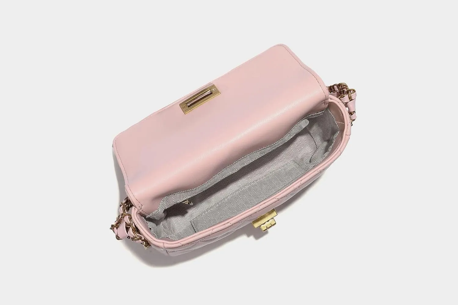 Women Quilted Shoulder Bag, Designer Flap Purse, Soft Faux Leather Handbag, Crossbody Cell Phone Bag