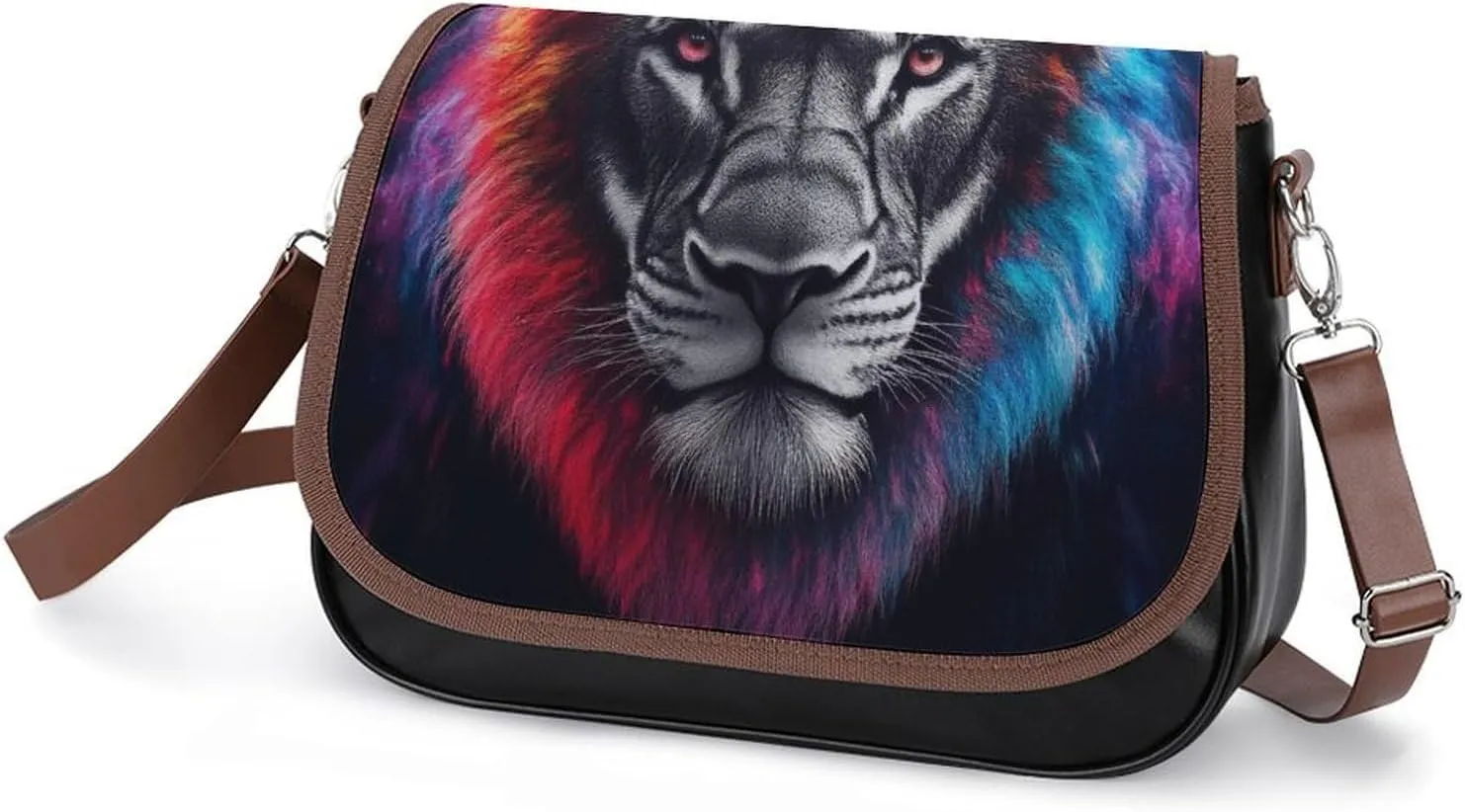 Womens Crossbody Purse Lightweight PU Leather Shoulder Bag Waterproof Messenger Bags