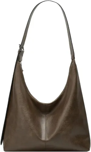 Womens Large Tote Bag For Work Crossbody Bags For Women Retro Shoulder Bag Casual Vegan Leather Satchel Purse Travel Handbag