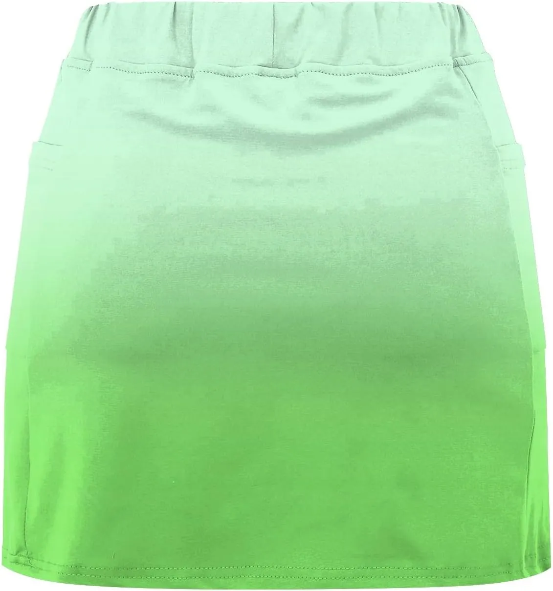Womens Skorts with Pockets Tummy Control Plus Size Gradient Skorts High Waist Athletic Sports Pants Skirt Casual Shorts