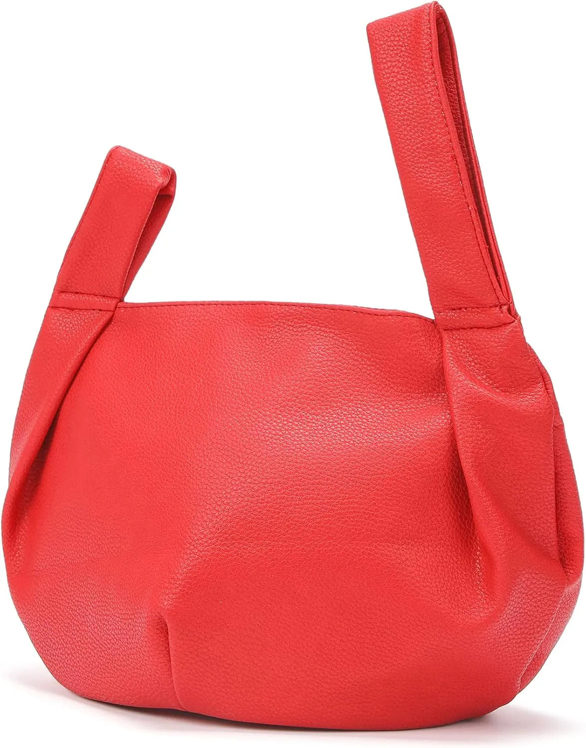Women's Small Tote Bag for Women Soft Leather Top Handle Bag Wristlet Knot Pouch Purses and Handbags