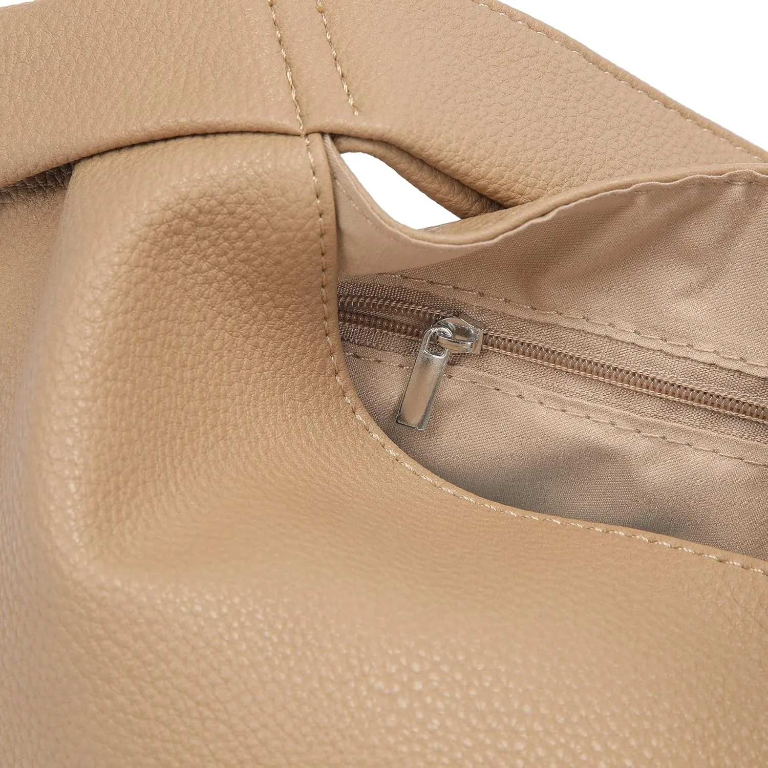 Women's Small Tote Bag for Women Soft Leather Top Handle Bag Wristlet Knot Pouch Purses and Handbags