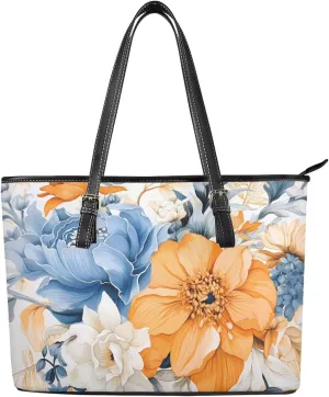 Women's Soft Faux Leather Tote Bag Casual Handbags and Purses for Travel