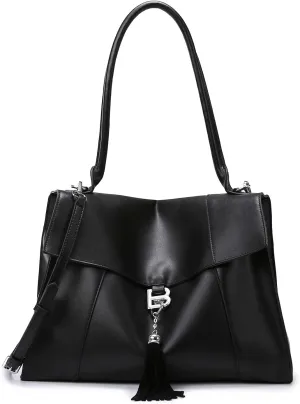 Women's Soft Faux Leather Tote Bag Purse Handbags Wallet Tote Shoulder Bag Purse Large Capacity
