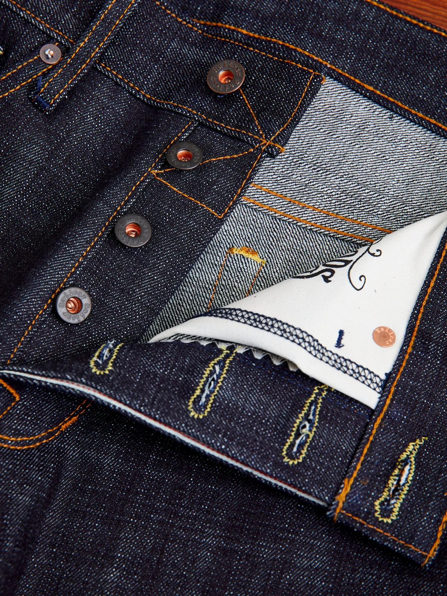 X075 14.5oz Dark Indigo Selvedge Denim - Spikes Fit