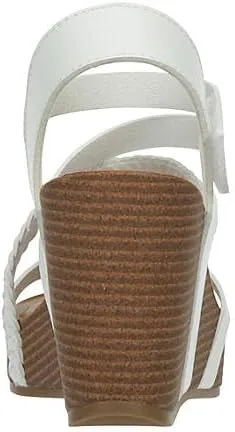 XAPPEAL Maggy - Women's Strappy Leather Open Toe Summer Wedge Sandals