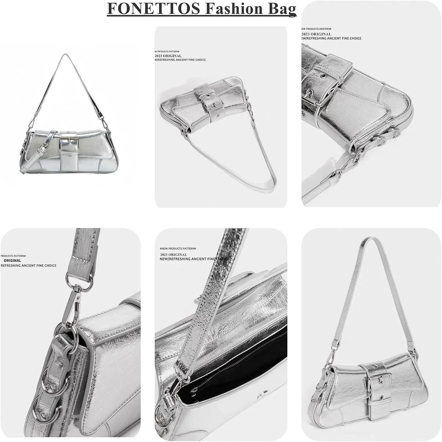 Y2K Punk Funky Bag, Sourpuss Goth Crossbody Sfly Unique Purse Novelty Rock Women Shoulder Bags Girls Handbag
