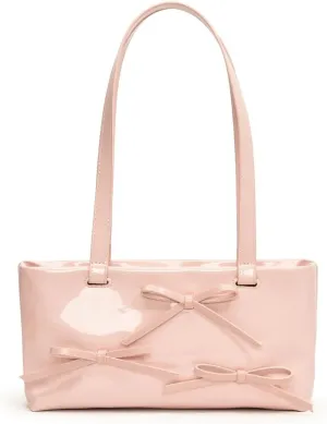 YFGBCX Small Shoulder Bag Handbag for Women Red Mini Tote Top Handle Cute Bow Purse Y2K