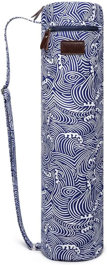 Yoga Mat Bag,Full-zip Exercise Yoga Mat Carrier Bag - Double Storage Pocket,Easy Access Zipper, Adjustable Shoulder Strap and Handle,Fits Most Mats