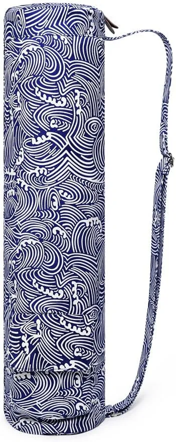 Yoga Mat Bag,Full-zip Exercise Yoga Mat Carrier Bag - Double Storage Pocket,Easy Access Zipper, Adjustable Shoulder Strap and Handle,Fits Most Mats